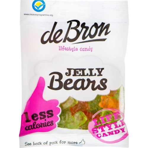 DeBron „Jelly bears” gumový cukrík Glutén- a bezcukru 90 g