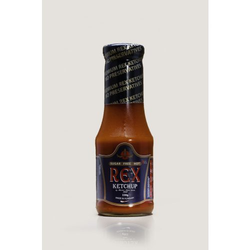 Rex Ketchup, Hot/pálivý, bez cukru/sugar free, 330g