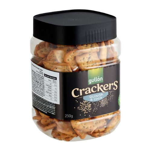 Gullon Cracker s chia semienkami a quinoou, 250 g.