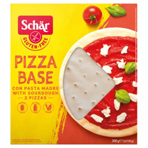 Schar pizza korpus, bezlepkový, bezlaktózový, vegánsky, 300 g.