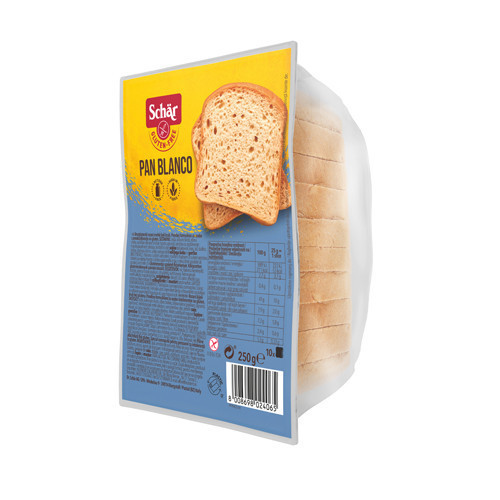 Schar Pan Blanco chlieb, bezlepkový, bezlaktózový, 250 g.