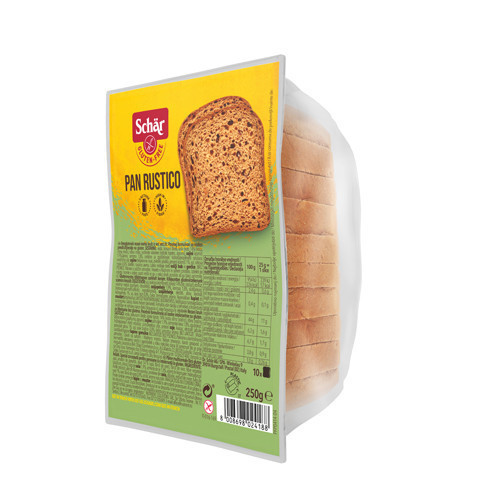 Schar Pan Rustico chlieb, bezlepkový, bezlaktózový, 250g.