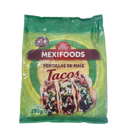 MEXIFOODS Tortilla - Kukuričná, bezlepková, 16 cm, 250 g (10 ks/balenie)