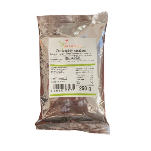 Holandský kakaový prášok, nízky obsah tuku, 10-12%, 250 g