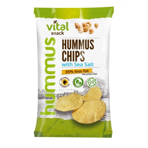 Vital humusz chipsz tengeri sóval 65 g