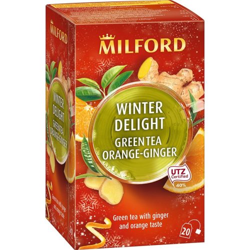 "Milford Winter Delight zelený čaj s gyömbér-narancs 20x1,75g, 35 g